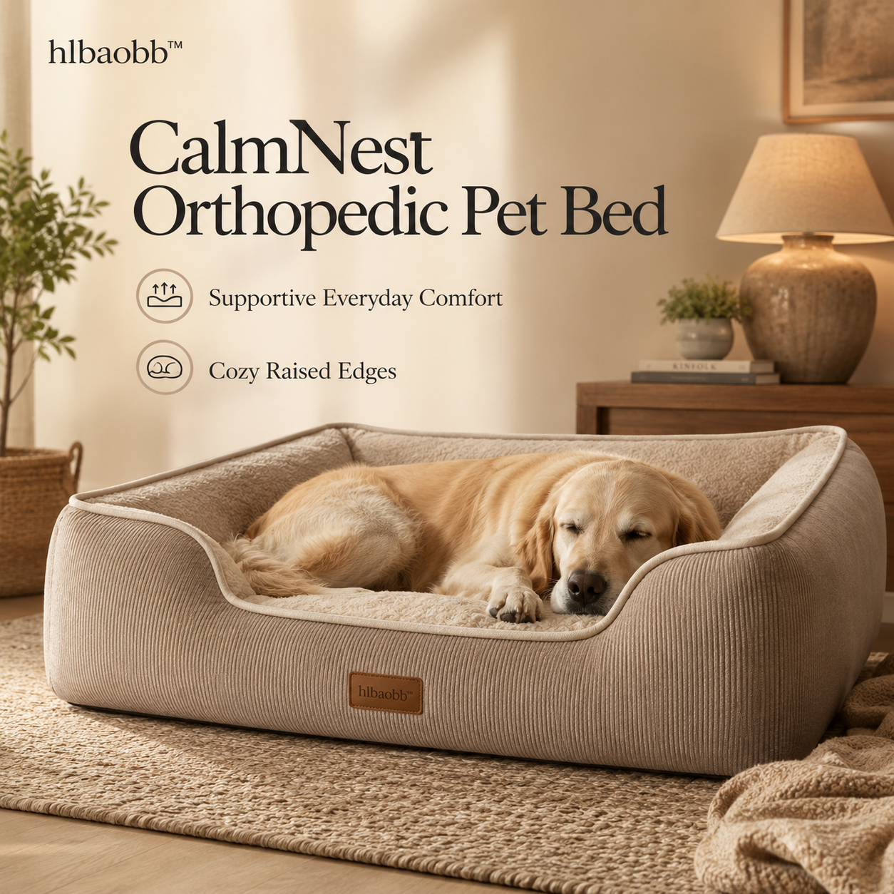 hlbaobb™ CalmNest Orthopedic Pet Bed